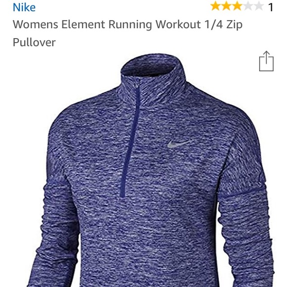 Nike Tops - Woman’s Element Running Workout 1/4 Zip Pullover